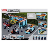 Конструктор гоночная машина &laquo;Сервисный бокс&raquo; Sluban Автогонки, 555 деталей, 6+