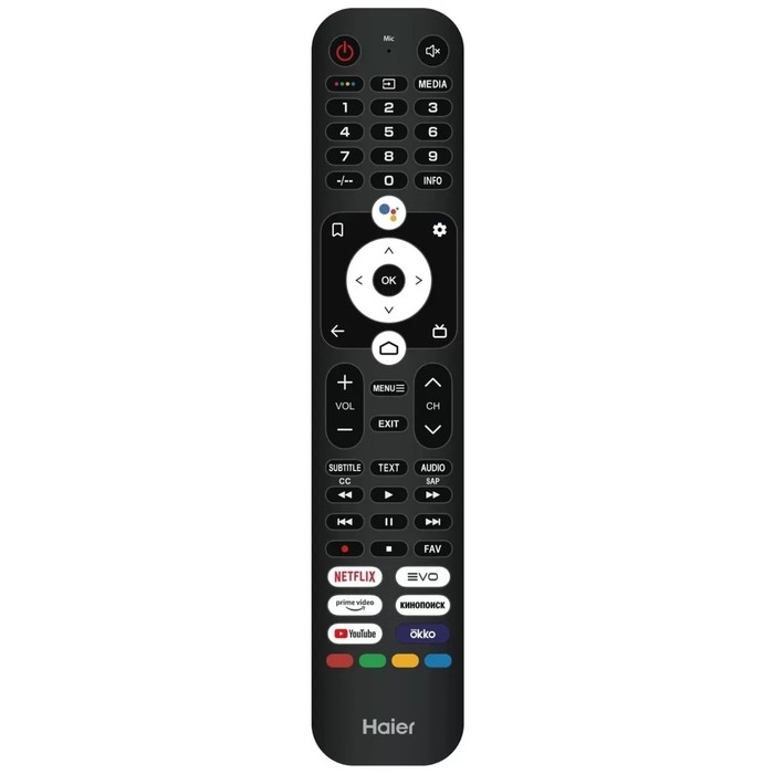 Телевизор Haier SMART TV S1, 50", 3840x2160, DVB-T/T2/C/S2, HDMI 3, USB 2, Smart TV, чёрный