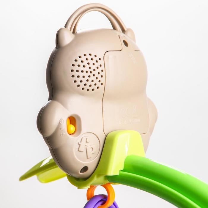 Мобиль музыкальный на кроватку &laquo;Тропический лес. Совушка&raquo;, 3 игр., на батарейках, съемный муз.блок