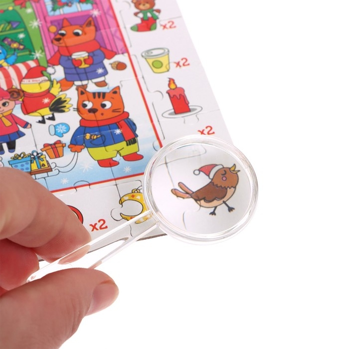 Пазл «Собери, найди, покажи. Новогодние хлопоты», 260 деталей Пазл «Собери, найди, покажи. Новогодние хлопоты», 260 деталей