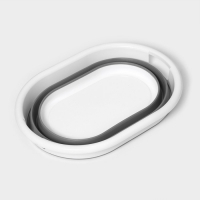 Таз складной Доляна, 24 л, 54×39,5×23 см, цвет серый Таз складной Доляна, 24 л, 54×39,5×23 см, цвет серый