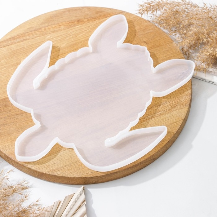 Молд &laquo;Черепаха&raquo;, силикон, 31&times;26&times;1 см, прозрачный