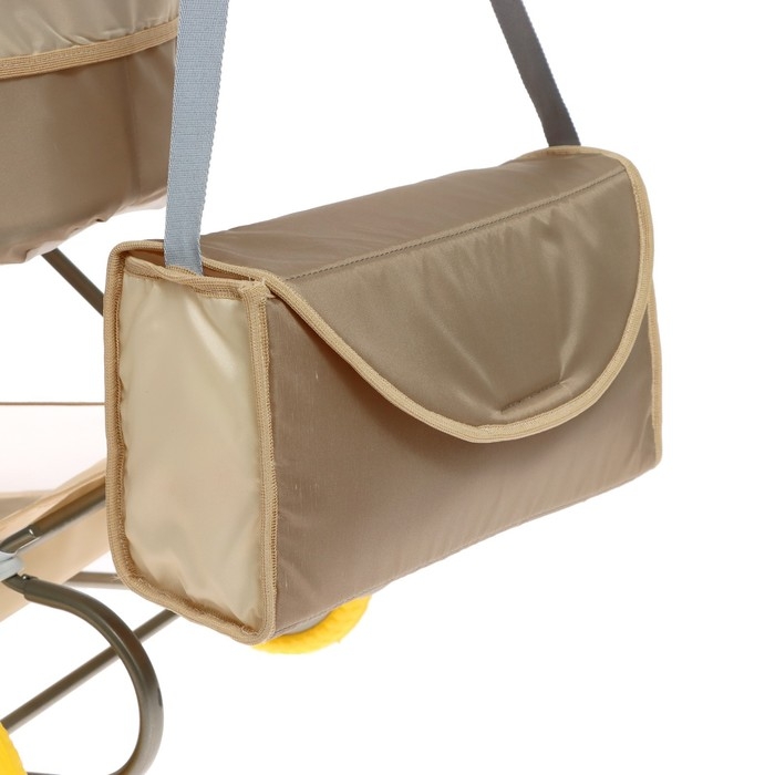 Коляска кукольная №6, цвет бежевый Коляска кукольная №6, цвет бежевый