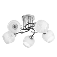 Люстра "Мона" 3х60Вт Е27 Хром, чёрный 53х53х28см Люстра "Мона" 3х60Вт Е27 Хром, чёрный 53х53х28см