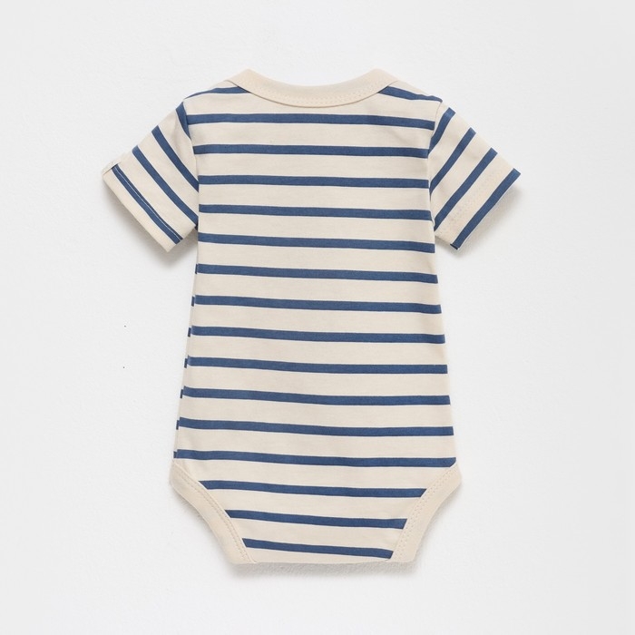 Боди Крошка Я BASIC LINE в полоску, рост 86-92 см, бежевый