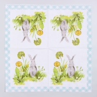 Салфетки бумажные «Серый кролик», 33х33 см, набор 20 шт Салфетки бумажные «Серый кролик», 33х33 см, набор 20 шт