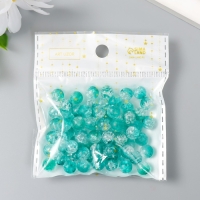 Бусины для творчества пластик "Мыльный пузырь бело-зеленый" набор 20 гр 0,8х0,8х0,8 см Бусины для творчества пластик "Мыльный пузырь бело-зеленый" набор 20 гр 0,8х0,8х0,8 см