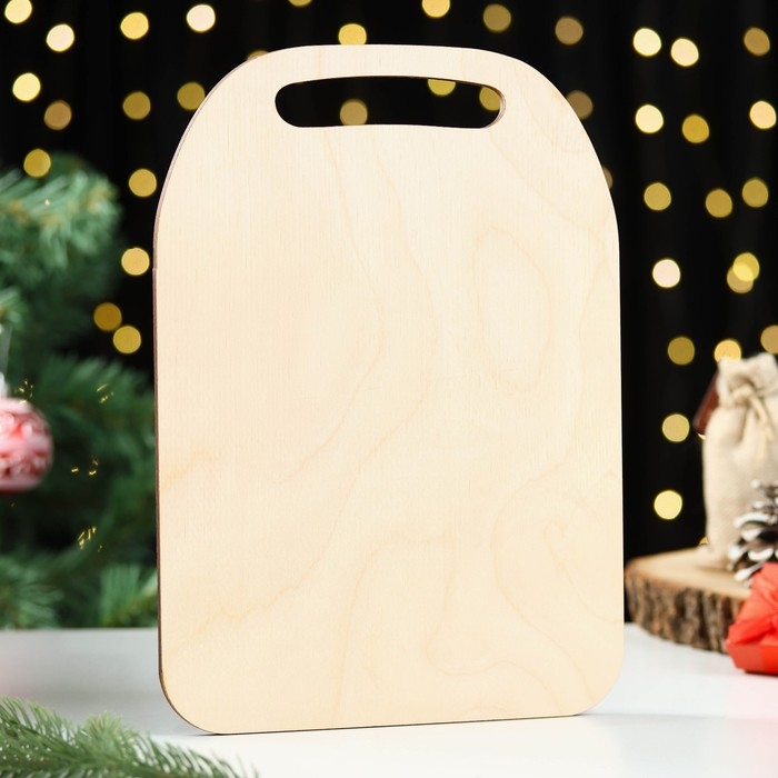 Доска разделочная Доска разделочная "Новогодняя игрушка с шишками", 24,5х0,6 см