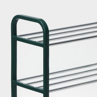 Обувница Доляна, 4 яруса, 50&times;19&times;59 см, цвет зелёный