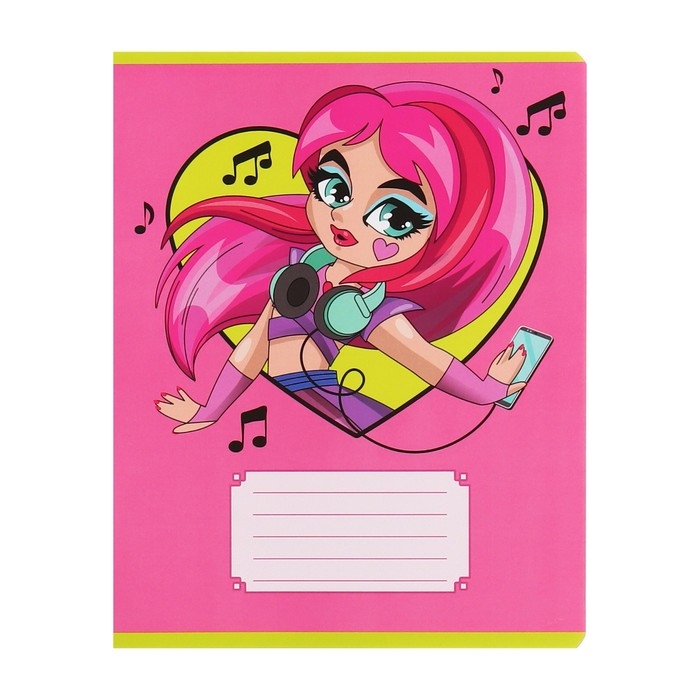 Комплект тетрадей из 10 штук, 12 листов в линию Calligrata Комплект тетрадей из 10 штук, 12 листов в линию Calligrata "Модница", обложка мелованная бумага, ВД-лак, блок офсет, 5 видов по 2 штуки