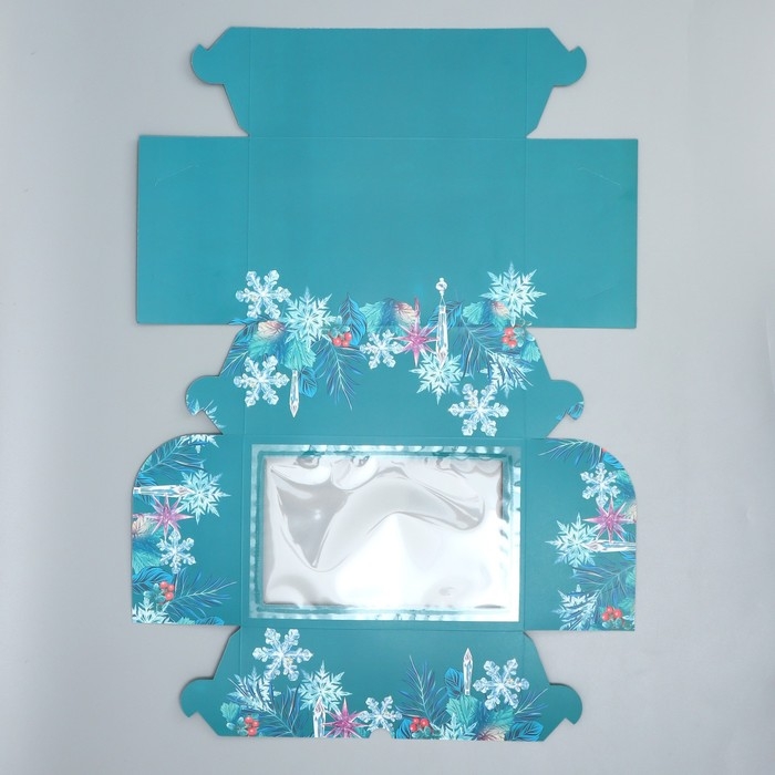 Коробка для капкейков складная с двусторонним нанесением &laquo;Мечты сбудутся&raquo;, 25 х 17 х 10 см, Новый год