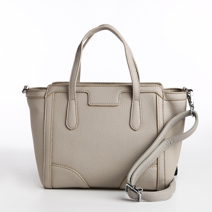 Сумка женская тоут на молнии, цвет серый Сумка женская тоут на молнии, цвет серый