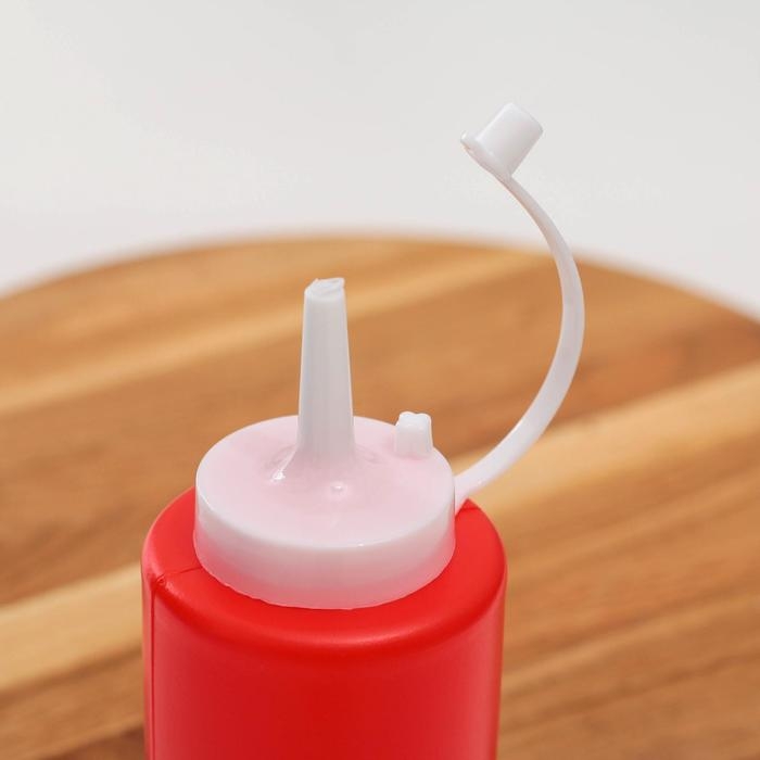 Ёмкость для соуса, 400 мл, 6&times;19 см, цвет красный