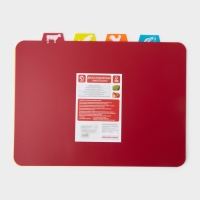 Набор досок разделочных гибких Доляна, 37&times;28 см, 4 шт, цвет ассорти