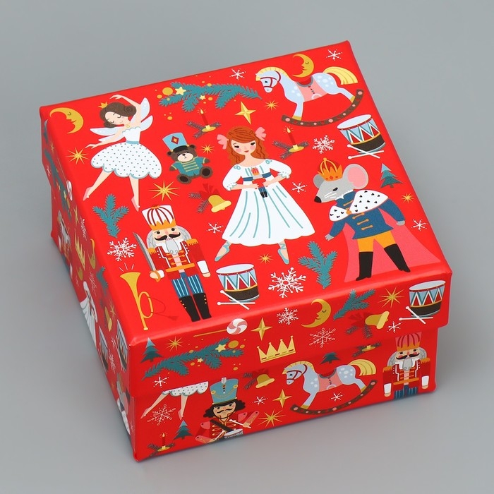 Набор подарочных коробок 10 в 1 &laquo;Щелкунчик&raquo;, 10 х 10 х 6 &ndash; 28 х 28 х 15 см, Новый год