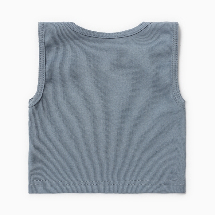 Топ для девочки MINAKU, цвет серо-голубой, рост 134 см