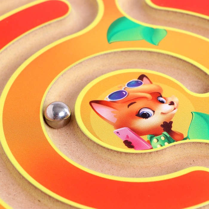 Балансир детский &laquo;Зверята&raquo;, с лабиринтом