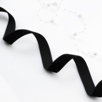 Лента бархатная, 20 мм, 18 &plusmn; 1 м, цвет чёрный №03