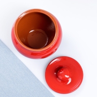 Горшок для жаркого "Классика" 0,9л красный Горшок для жаркого "Классика" 0,9л красный