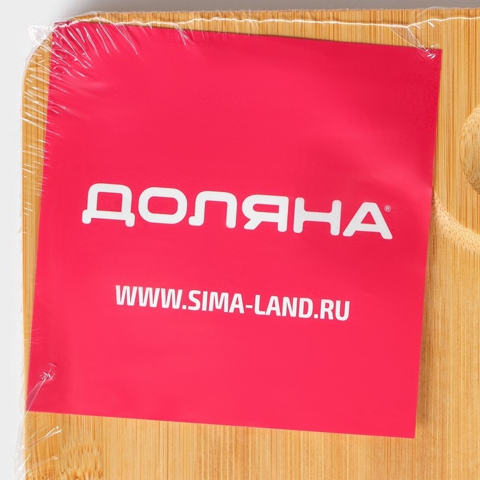 Блюдо для подачи Доляна &laquo;Бамбук&raquo;, 16&times;16 см, квадратное, бамбук