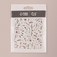 Наклейки для ногтей &laquo;Мрамор&raquo;, металлизированные, цвет золотистый