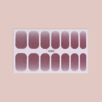 Плёнки для маникюра, 14 шт, с блёстками, цвет светло - лиловый Плёнки для маникюра, 14 шт, с блёстками, цвет светло - лиловый