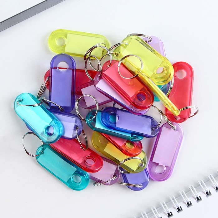 Брелок для ключей , набор &laquo;Геометрия&raquo; 24 шт, 3.5 х 8 см