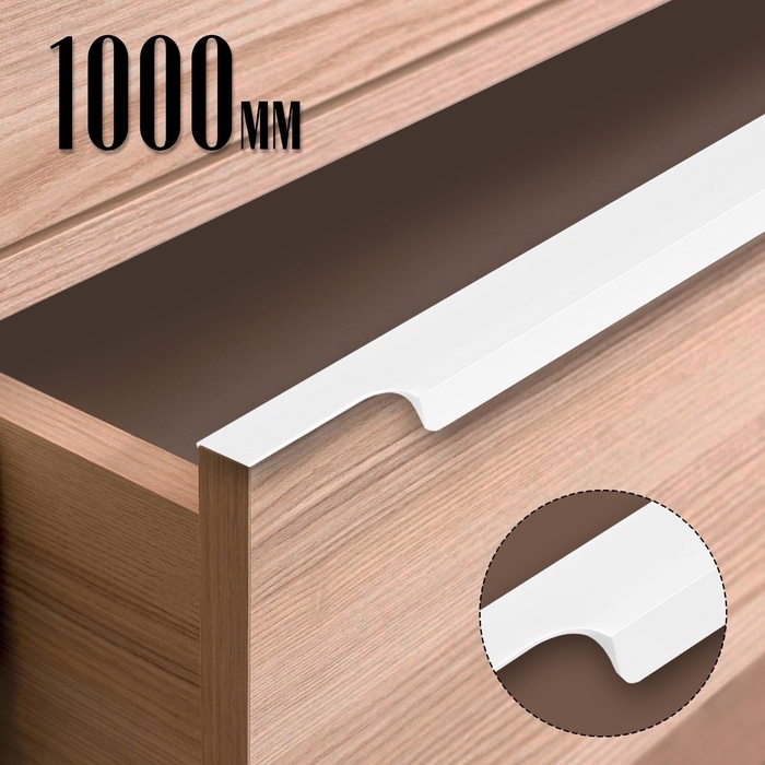 Ручка торцевая CAPPIO RP100WH, L=1000 мм, цвет белый Ручка торцевая CAPPIO RP100WH, L=1000 мм, цвет белый