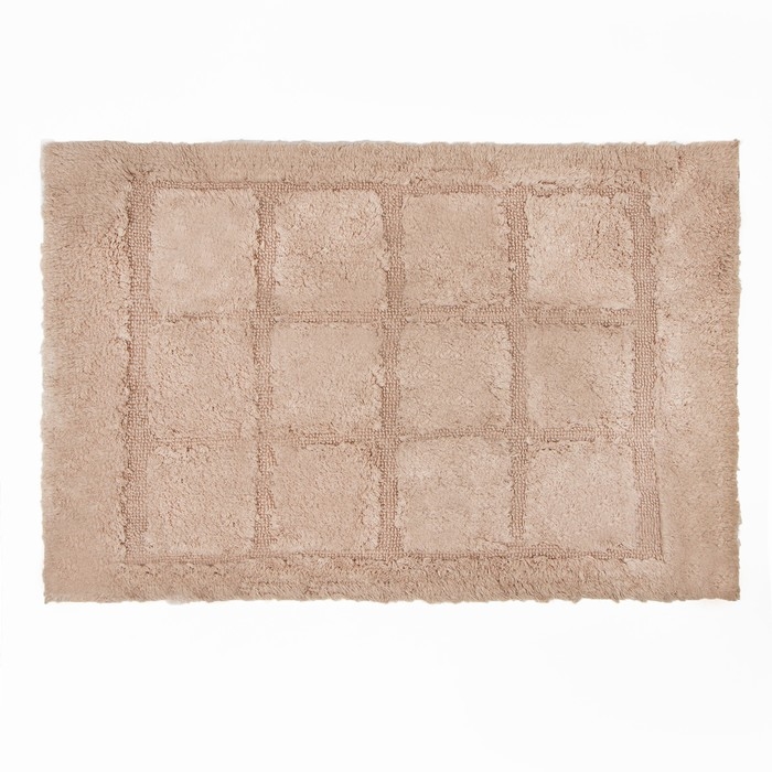 Коврик для ванной Этель Bricks 50х80 см цв. шоколад, 70%хл, 30% п/э,1600 г/м2