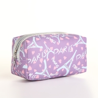 Косметичка на молнии, цвет сиреневый Косметичка на молнии, цвет сиреневый