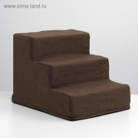 Лесенка для животных "Пижон", рогожка, 34 х 40 х 30 см, коричневая Лесенка для животных "Пижон", рогожка, 34 х 40 х 30 см, коричневая