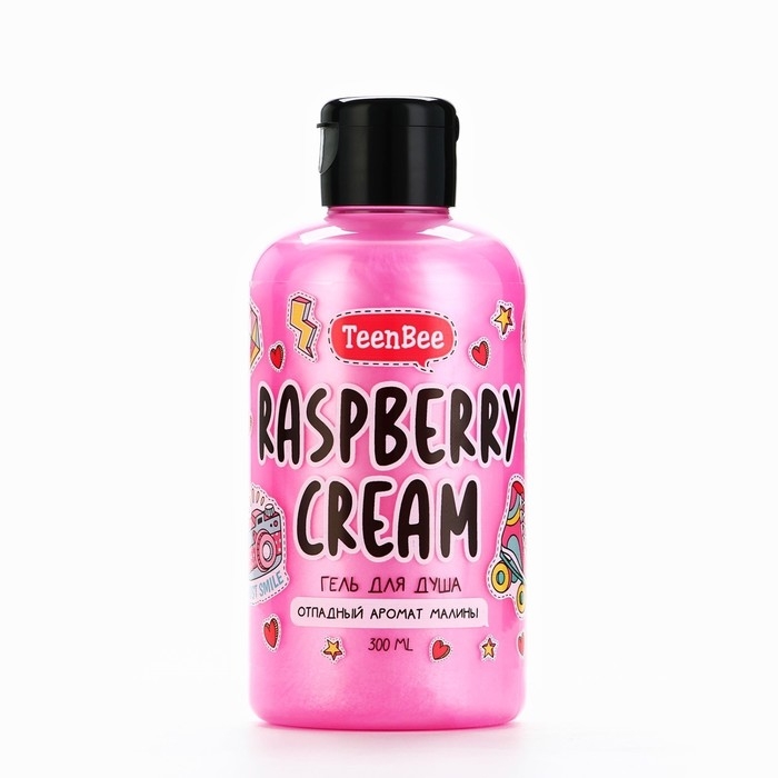 Подарочный набор косметики, шампунь для волос, гель для душа, пена для ванны, 3 х 300 мл, аромат вишни,малины и дыни, TeenBee