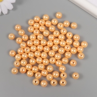 Набор бусин "Жемчуг" d 10 мм, 250 гр, коралловый