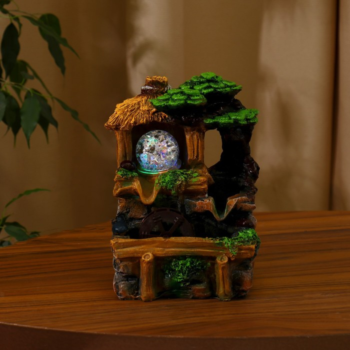 Фонтан Фонтан "Бунгало в тропиках" 11х13х19,5 см (с подсветкой)