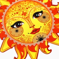 Подвеска картонная &laquo;Солнышко&raquo; со скретч-слоем, 13 х 13 см