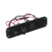 Приборная панель, вольтметр, прикуриватель, 2 USB 2.1 А, 5 В Приборная панель, вольтметр, прикуриватель, 2 USB 2.1 А, 5 В