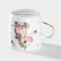 Кружка керамическая Доляна «Совёнок и единорог», 230 мл, цвет белый Кружка керамическая Доляна «Совёнок и единорог», 230 мл, цвет белый