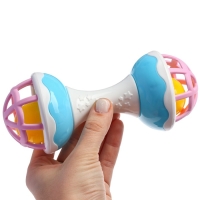 Погремушка &laquo;Гантелька&raquo;, с эластичными элементами, 17 см, Крошка Я