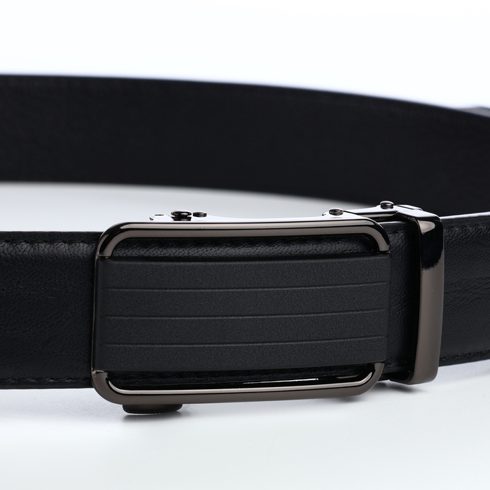 Ремень мужской, ширина 3,6 см, винт, пряжка автомат, цвет чёрный Ремень мужской, ширина 3,6 см, винт, пряжка автомат, цвет чёрный