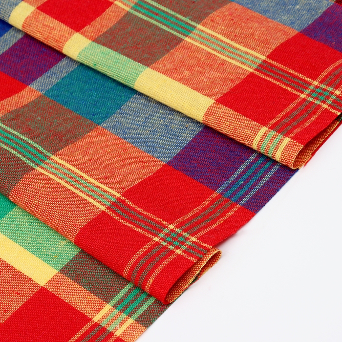 Лоскут для рукоделия, ткань в клетку многоцветная, р. 50 × 50 см Лоскут для рукоделия, ткань в клетку многоцветная, р. 50 × 50 см