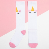 Гольфы детские KAFTAN «Единорог», 16-18 см, цвет белый Гольфы детские KAFTAN «Единорог», 16-18 см, цвет белый