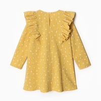 Платье детское с воланами KAFTAN, р.34 (122-128), желтый