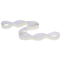 Эспандер-лента ONLYTOP, эластичная, с захватами, 90х4 см, цвет бежевый