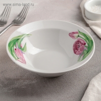 Миска &laquo;Розовые тюльпаны&raquo;, 300 мл, d=17 см, рисунок МИКС