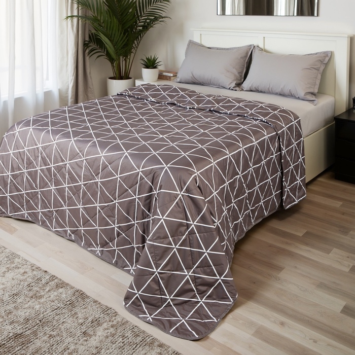 Покрывало LoveLife 1,5сп Grid 150*210&plusmn;5см, новосатин, 100%п/э