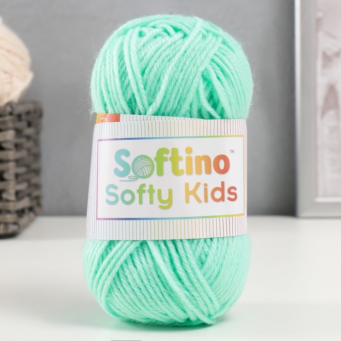 Пряжа 100% акрил "Softy Kids" 90м &plusmn;5м 50 гр цвет 15 водный