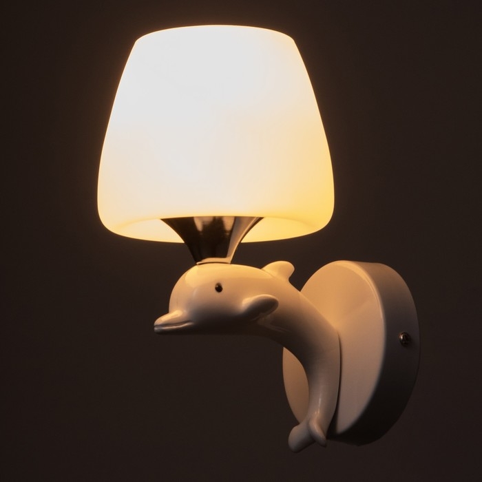 Бра 2492/1 E27 40Вт бело-хромовый 12х22 см