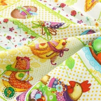 Скатерть Доляна &laquo;Светлая Пасха&raquo;, 220 &times; 144 см, 100 % хлопок, рогожка, 164 г/м&sup2;