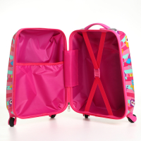 Чемодан детский 27 л (XS), HappyAnt, отдел на молнии, цвет розовый Чемодан детский 27 л (XS), HappyAnt, отдел на молнии, цвет розовый