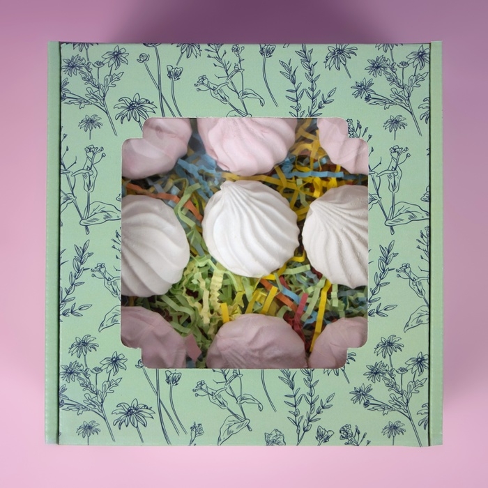 Коробка самосборная, с окном, "Для тебя" 19 х 19 х 9 см